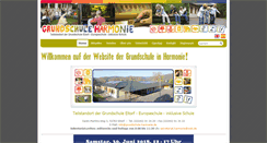 Desktop Screenshot of grundschule-harmonie.de